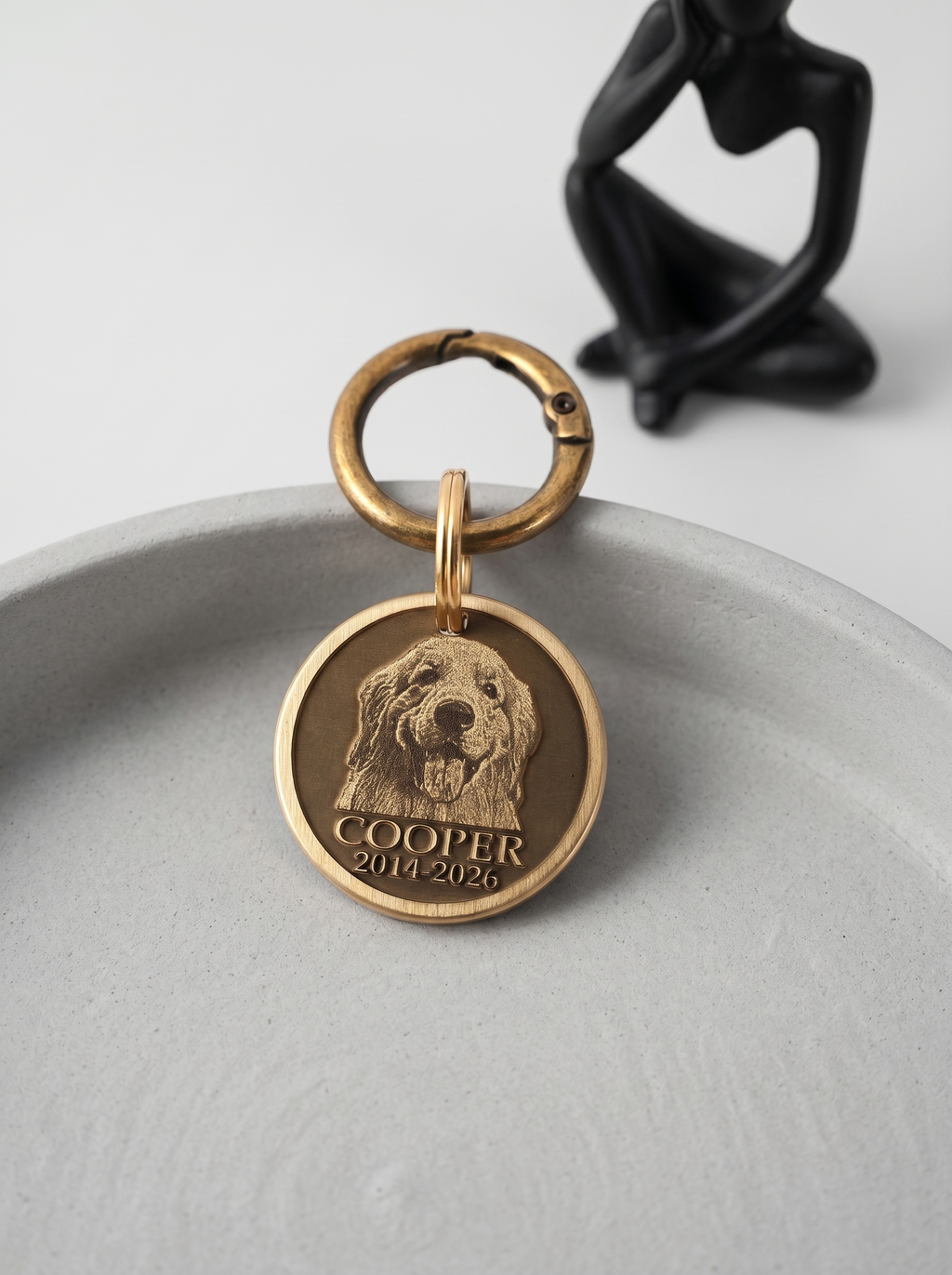 EverGlow™ Personalized Double-Sided Pet Portrait Pendant (Keychain & Necklace)